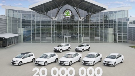 Skoda a produs automobilul cu numărul 20 de milioane