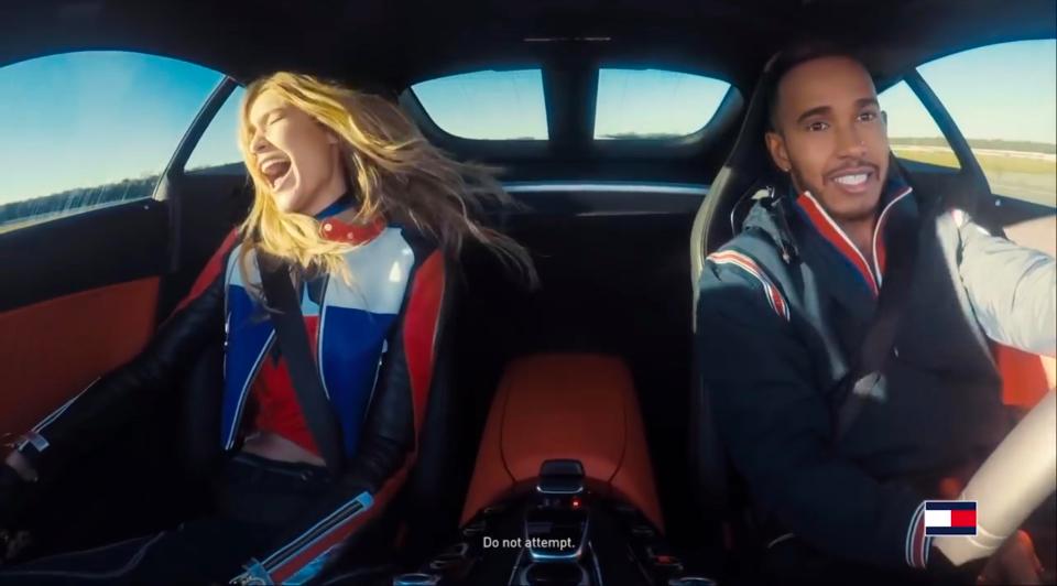 Gigi Hadid Lewis Hamilton (4)