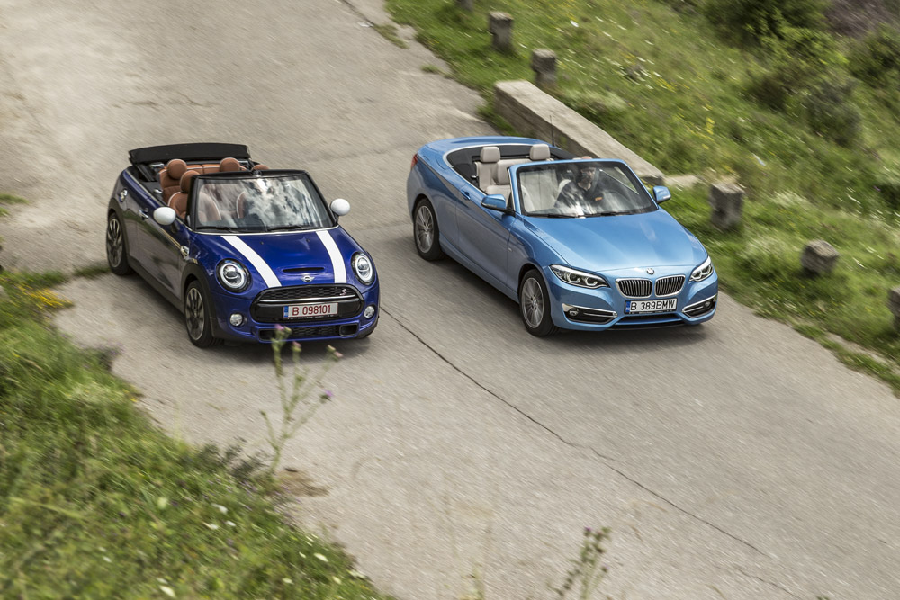 Test comparativ - Mini Cooper S Cabrio vs BMW Seria 2 Cabrio