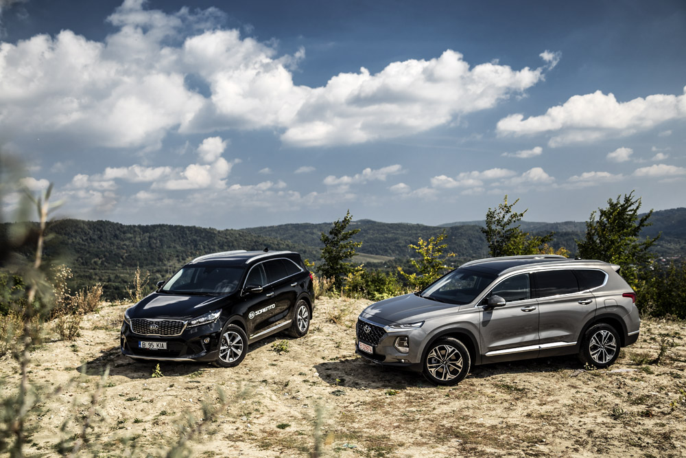 Test comparativ Hyundai Santa Fe vs Kia Sorento AutoExpert