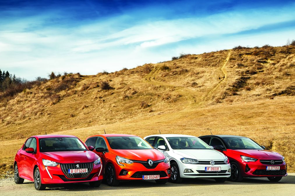 Supertest comparativ: Opel Corsa, Peugeot 208, Renault Clio, VW Polo