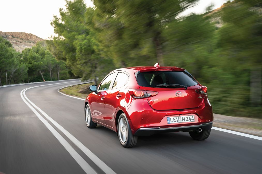 test Mazda2 facelift 2020 