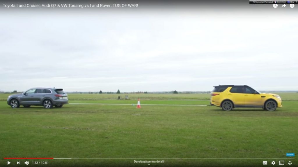 test de tractare Land Rover Discovery