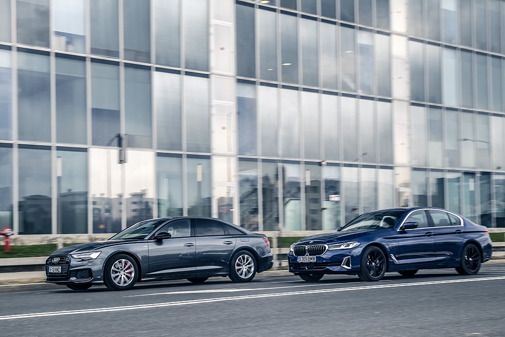 Audi A6 55 TFSI e Quattro vs BMW 530e xDrive autoexpert.ro