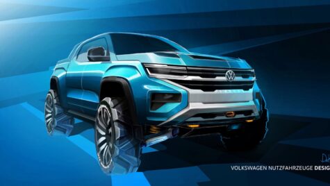 Volkswagen Amarok: schițe de design noi pentru viitorul pick-up
