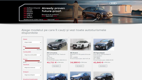 Audi Approved :plus – mașini rulate, cu garanție și istoric cunoscut