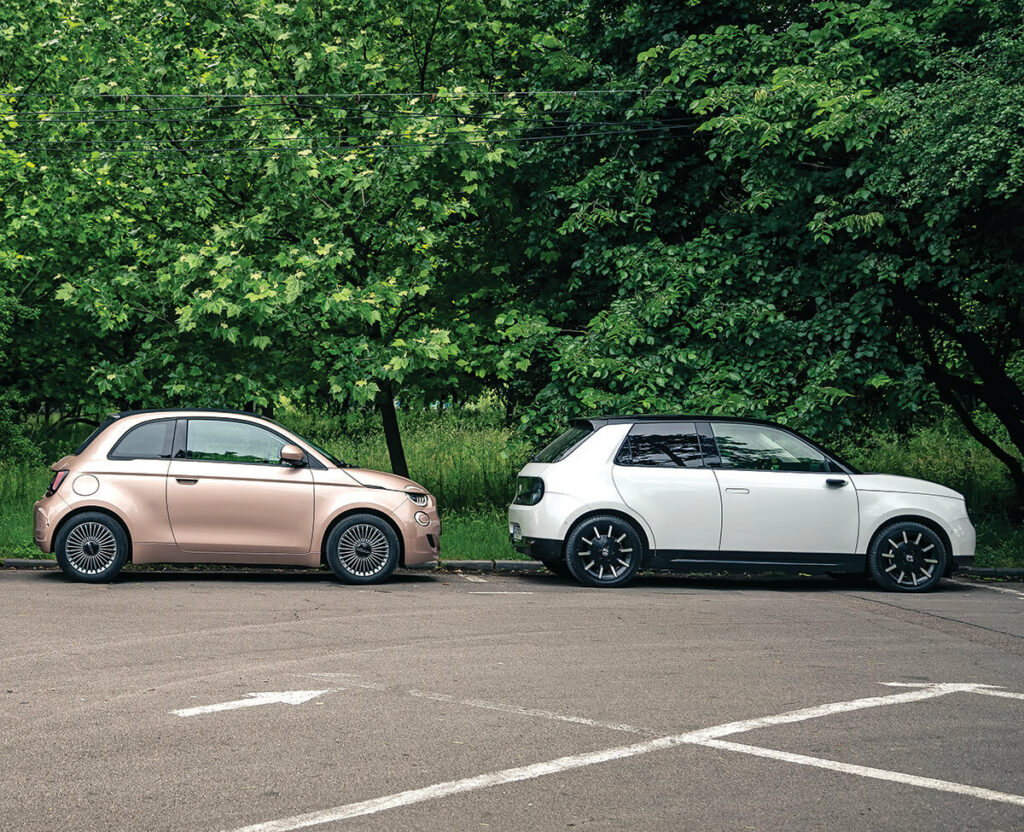 Fiat 500e vs Honda e autoexpert.ro