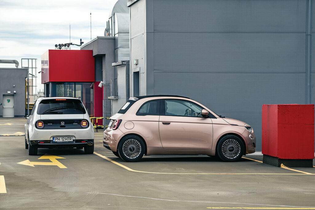 Fiat 500e vs Honda e autoexpert.ro